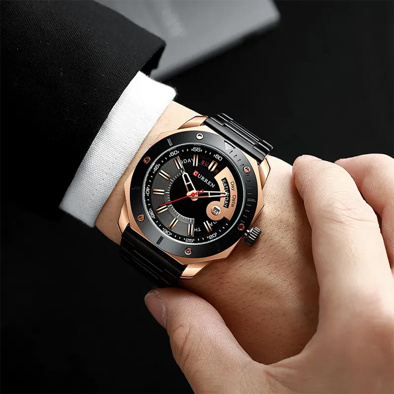 Curren Most Luxurious Black Dial Men’s Watch | 8344